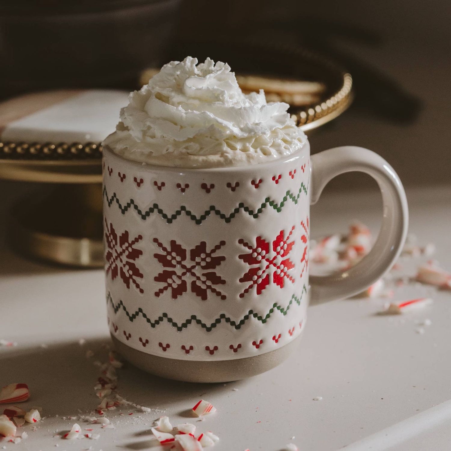 Fair Isle Sweater Stoneware Coffee Mug