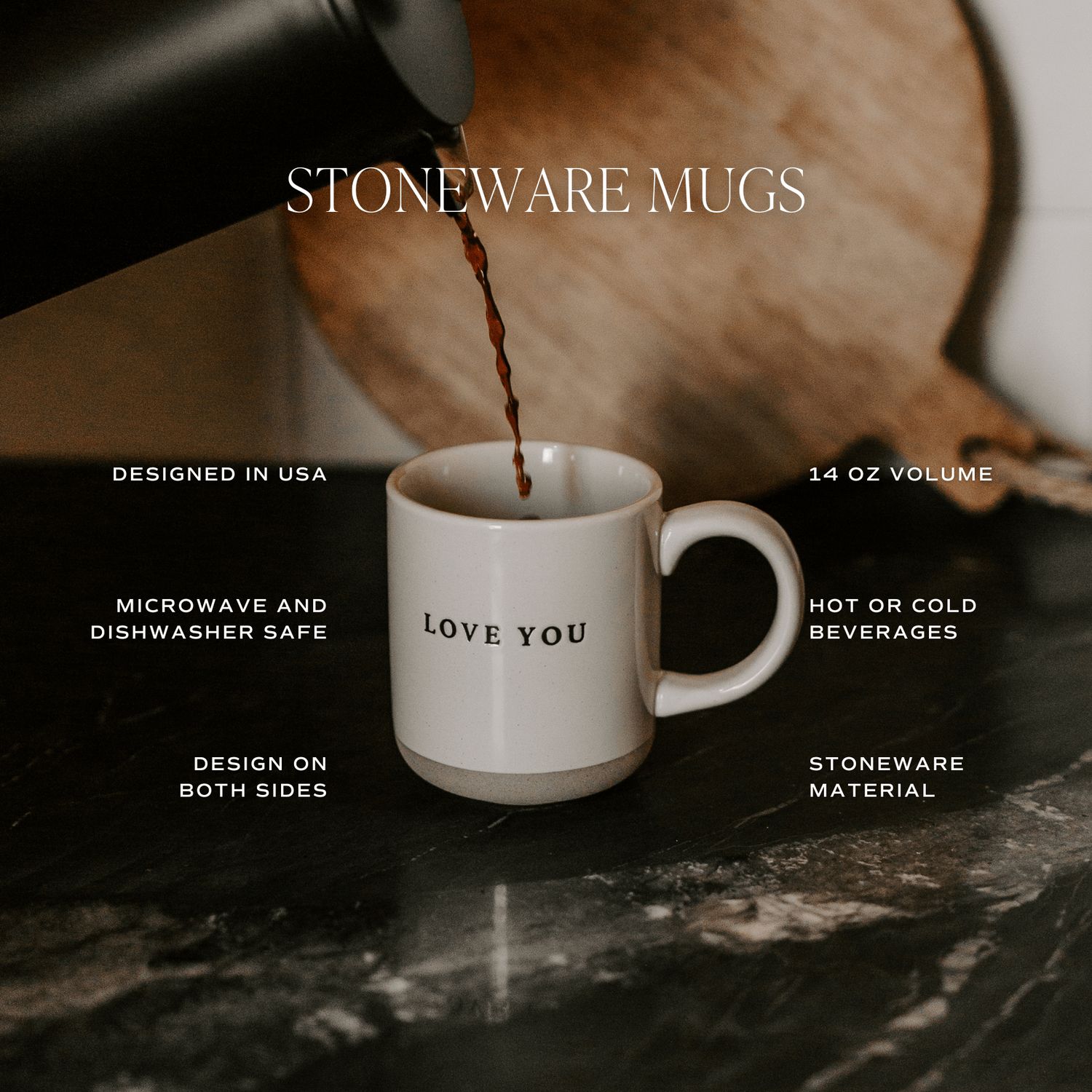 Fair Isle Sweater Stoneware Coffee Mug