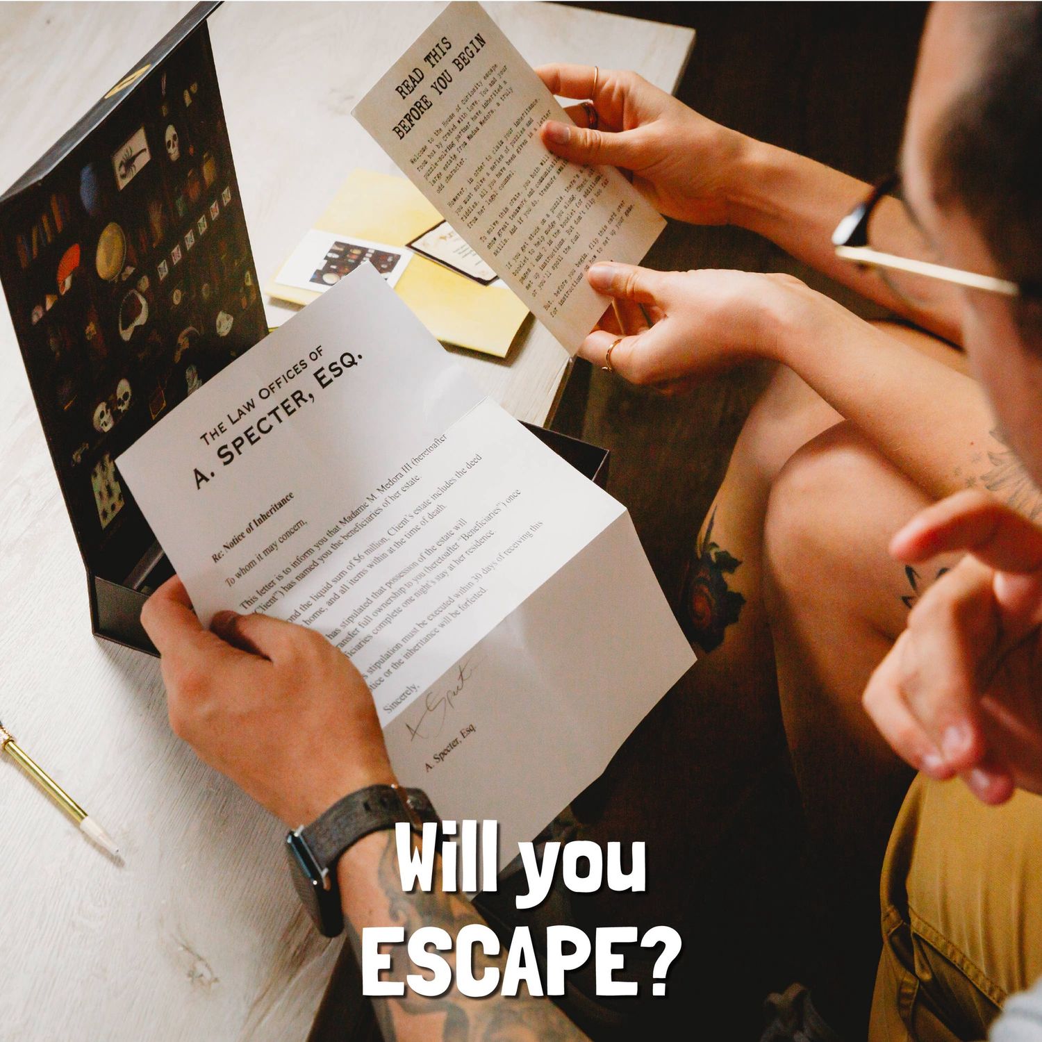 Madame Medora's House of Curiosities Escape - Room Board Game