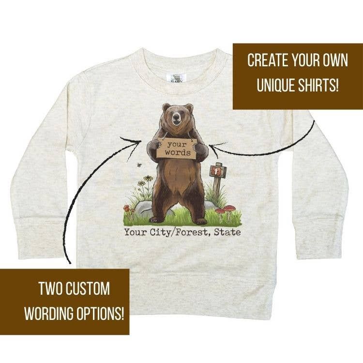 Hike More Brown Bear Outdoor Animal Kids Clothing