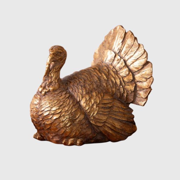 Gold Tone Turkey Figurine