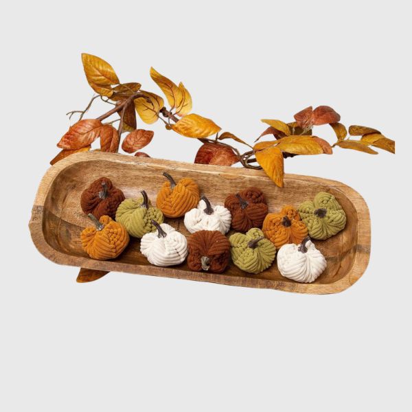 Mini Corduroy Harvest Pumpkins