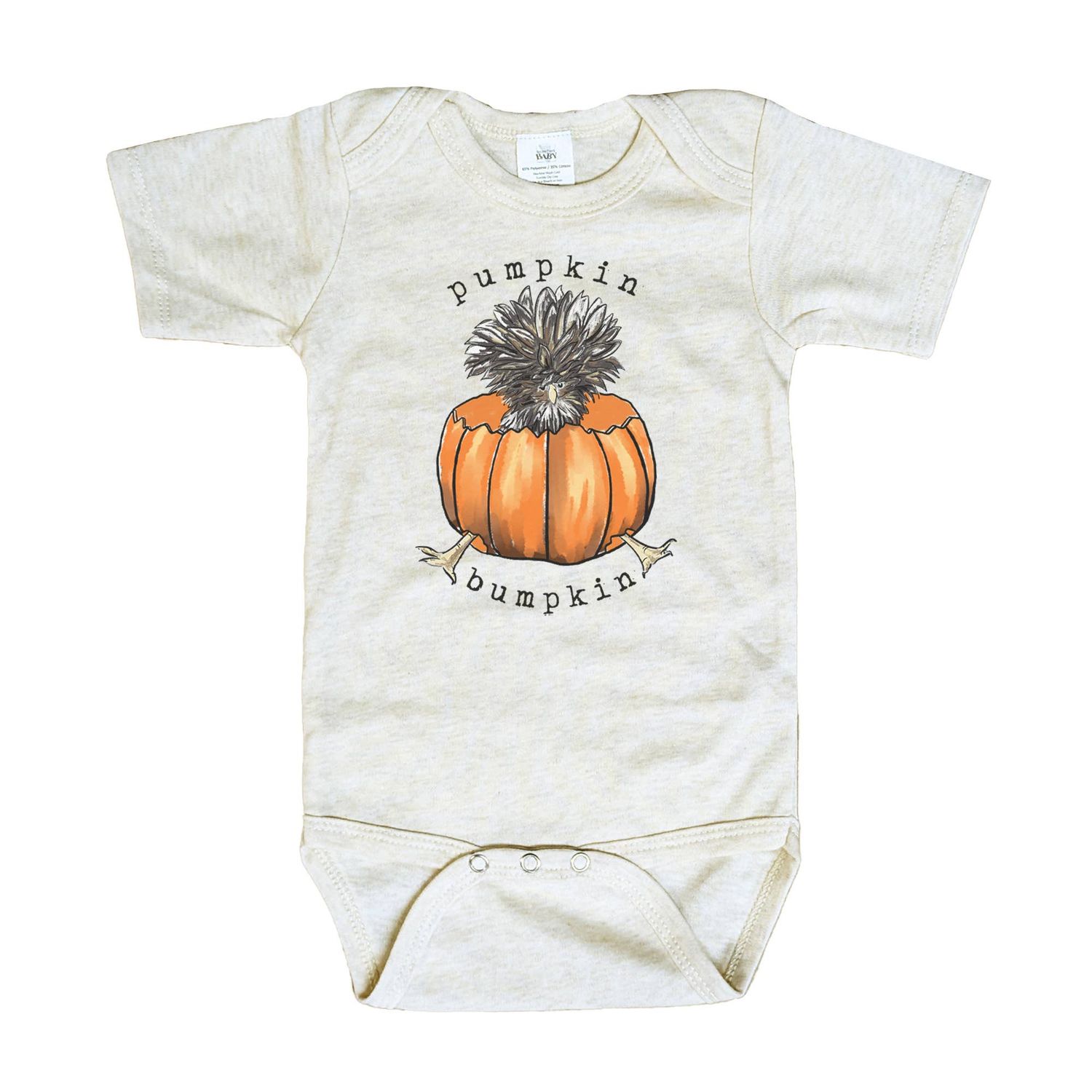 Pumpkin Bumpkin Funny Chicken Baby Clothing, Size: 3-6 months, Sleeve Length: Short sleeves