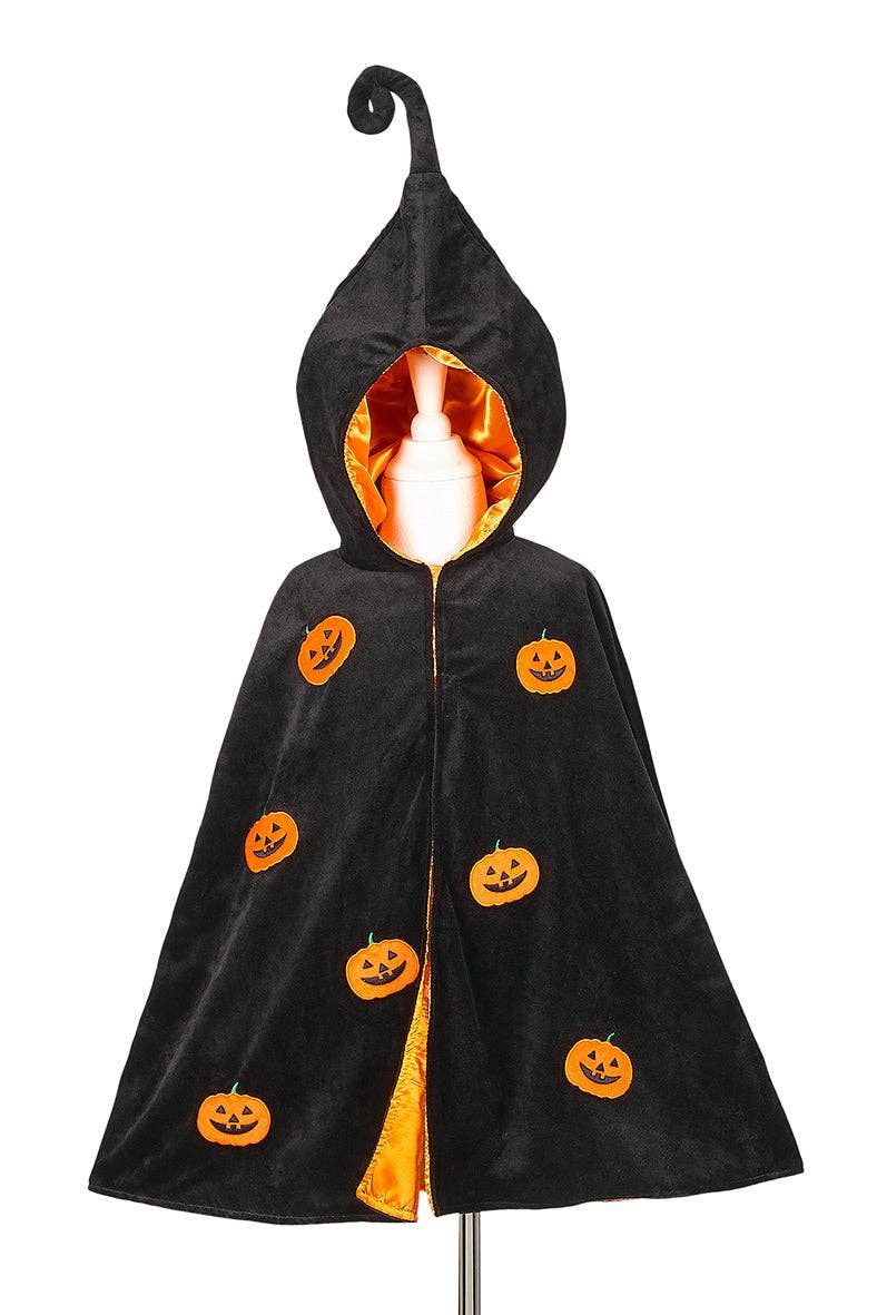 Pumpkin Costume Cape for Kids - sz 4-8 yrs