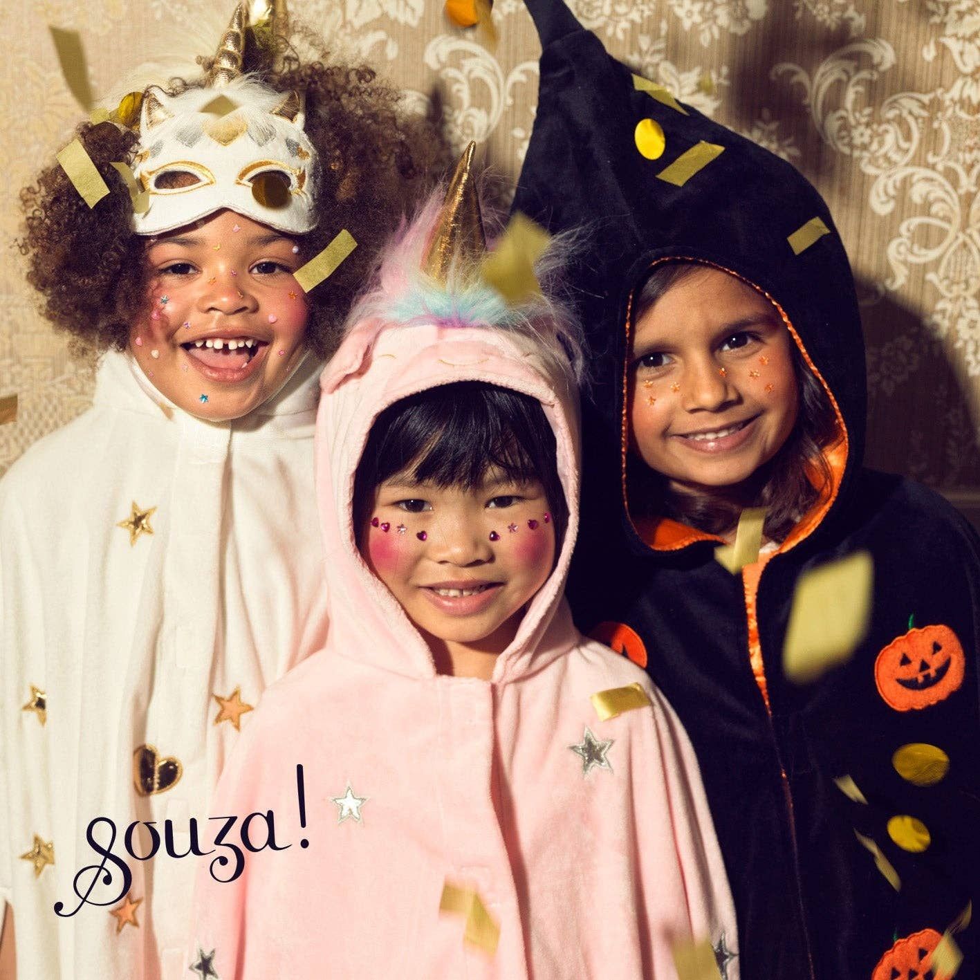 Pumpkin Costume Cape for Kids - sz 4-8 yrs