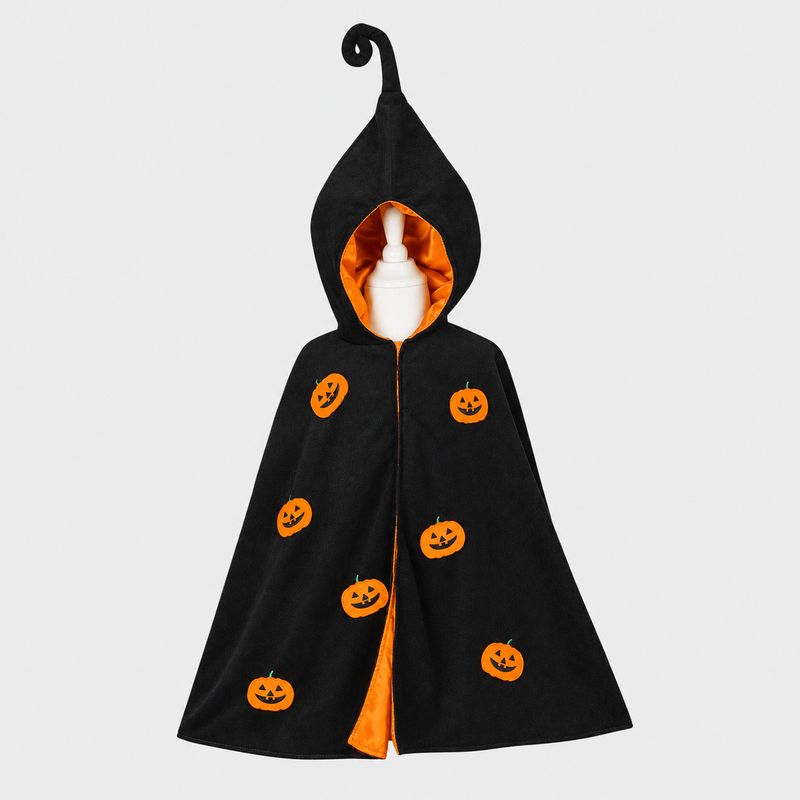 Pumpkin Costume Cape for Kids - sz 4-8 yrs
