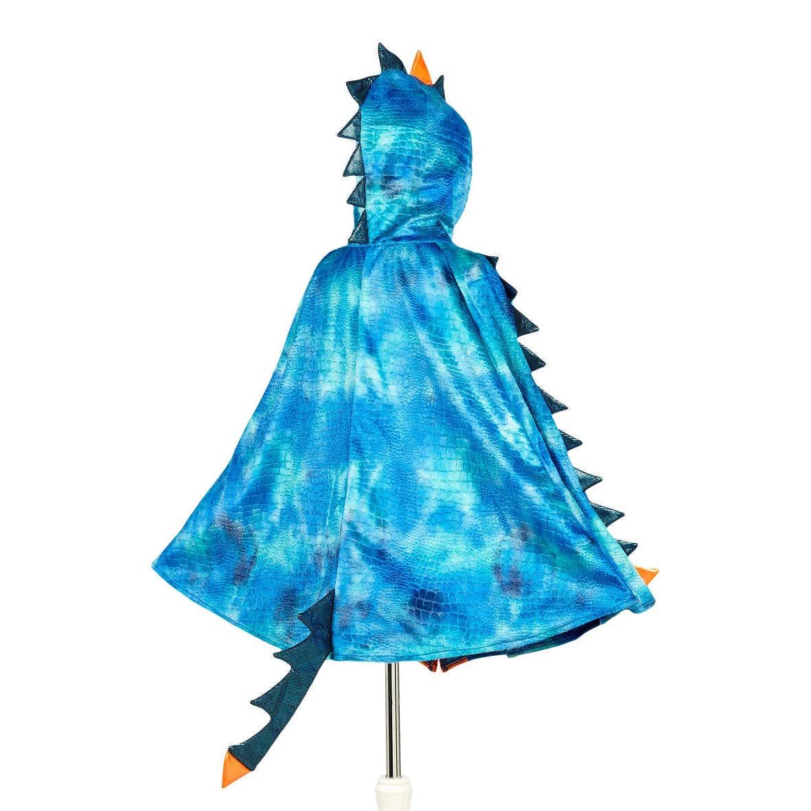 Blue Dragon Costume Cape for Kids -  4–7 yrs