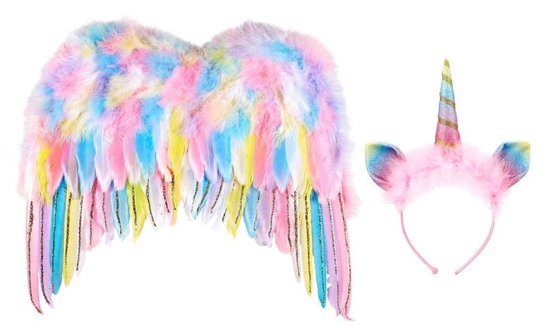 Unicorn Wings &amp; Head band set