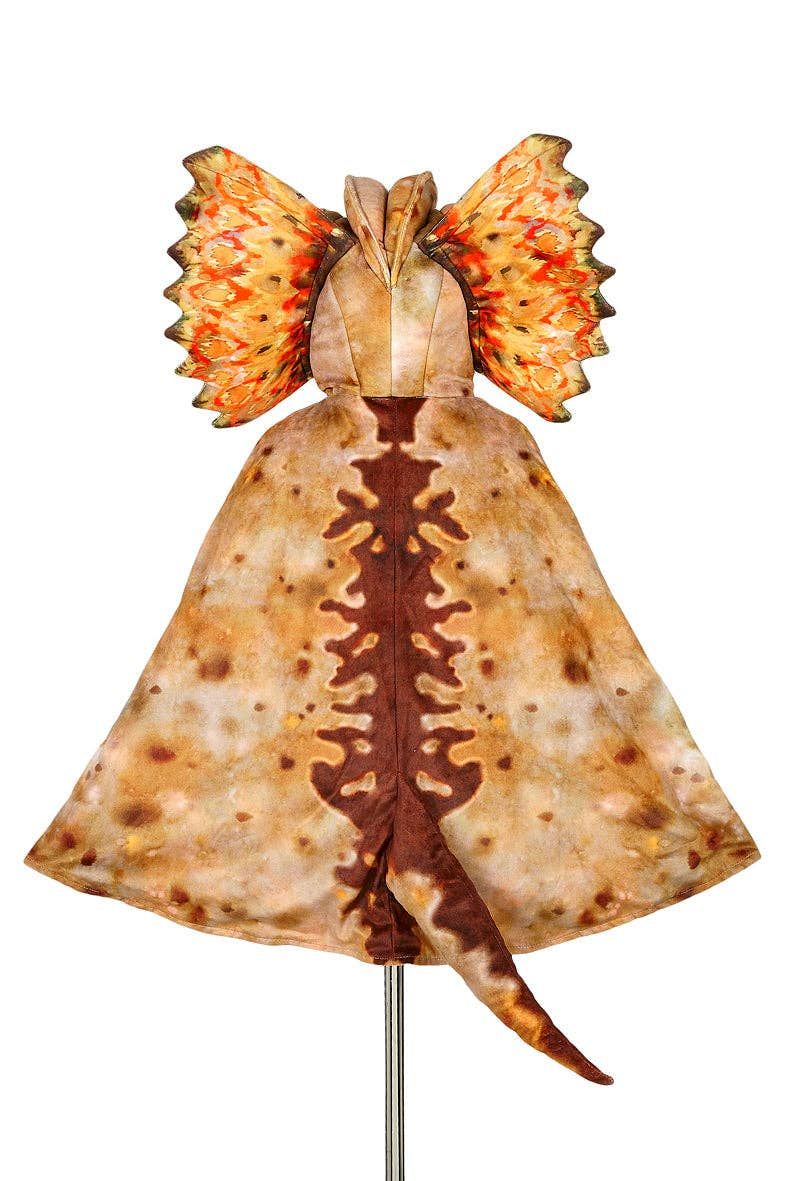 Dilophosaurus Dragon Costume Cape for Kids - 4–7 yrs