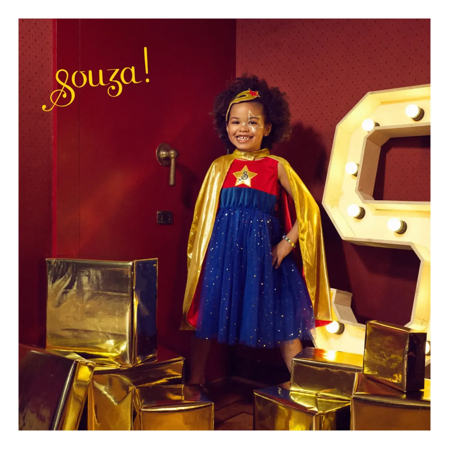 Superhero Girl Costume for Kids - 5-7 yrs