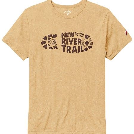 Hiking Boot New River Trail T-Shirt, Color: Heather Varsity Gold, Size: Medium