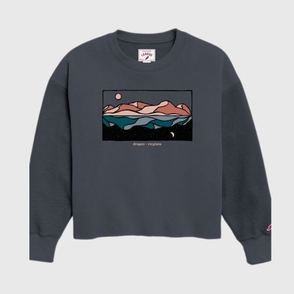 Draper, VA - Reverse Fleece Oversized Midi - Mirror