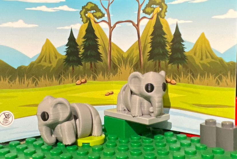 Elephant Fidget Friend, Color: Pocket Fidget Friend - Grey