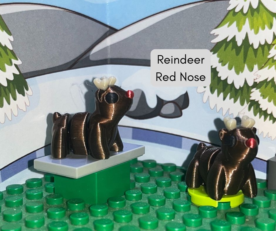 Reindeer with Red Nose Fidget Friend