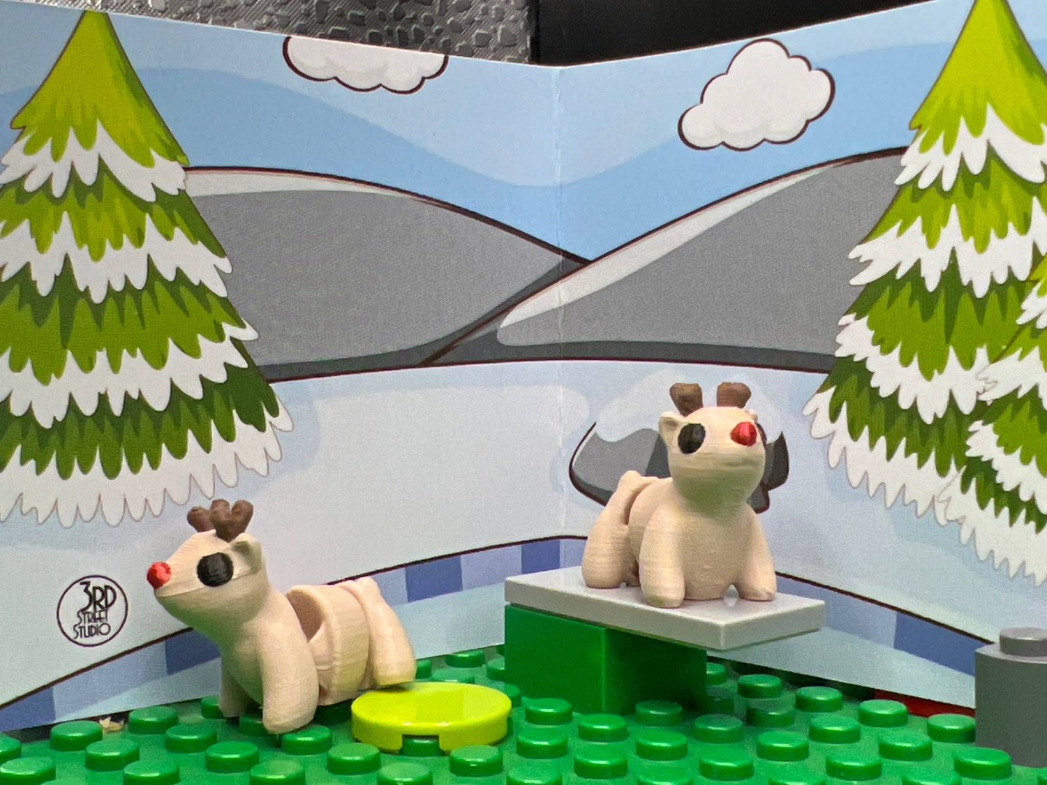 Reindeer with Red Nose Fidget Friend