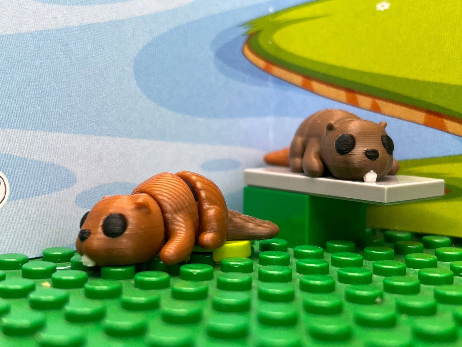 Beaver Fidget Friend, Color: Pocket Fidget Friend