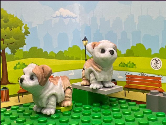 Dog Fidget Friend, Color: Pocket Fidget Friend- White and Brown
