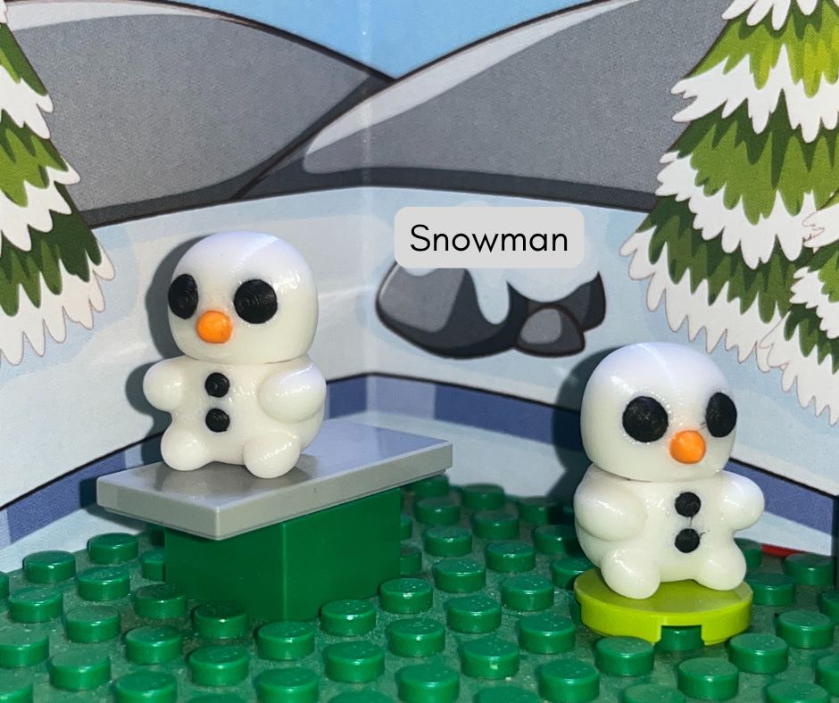 Snowman Fidget Friend, Shipping: Pocket Fidget Friend