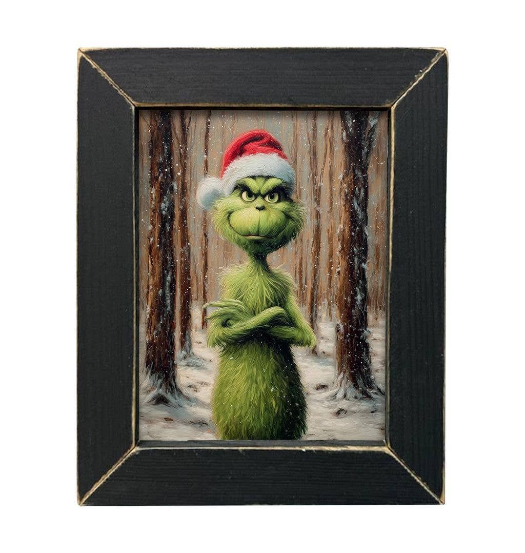 Grinchly Painting in the Woods