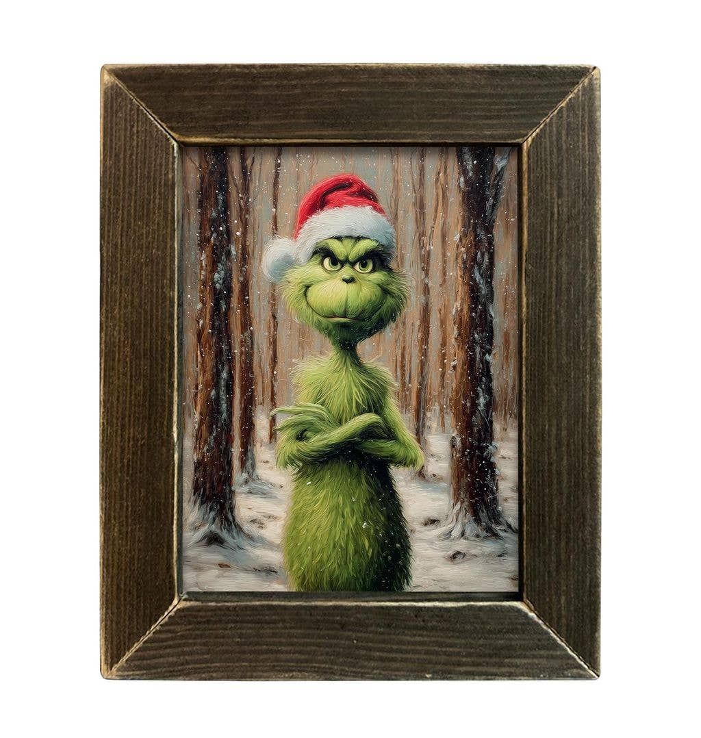 Grinchly Painting in the Woods, Color: Brown