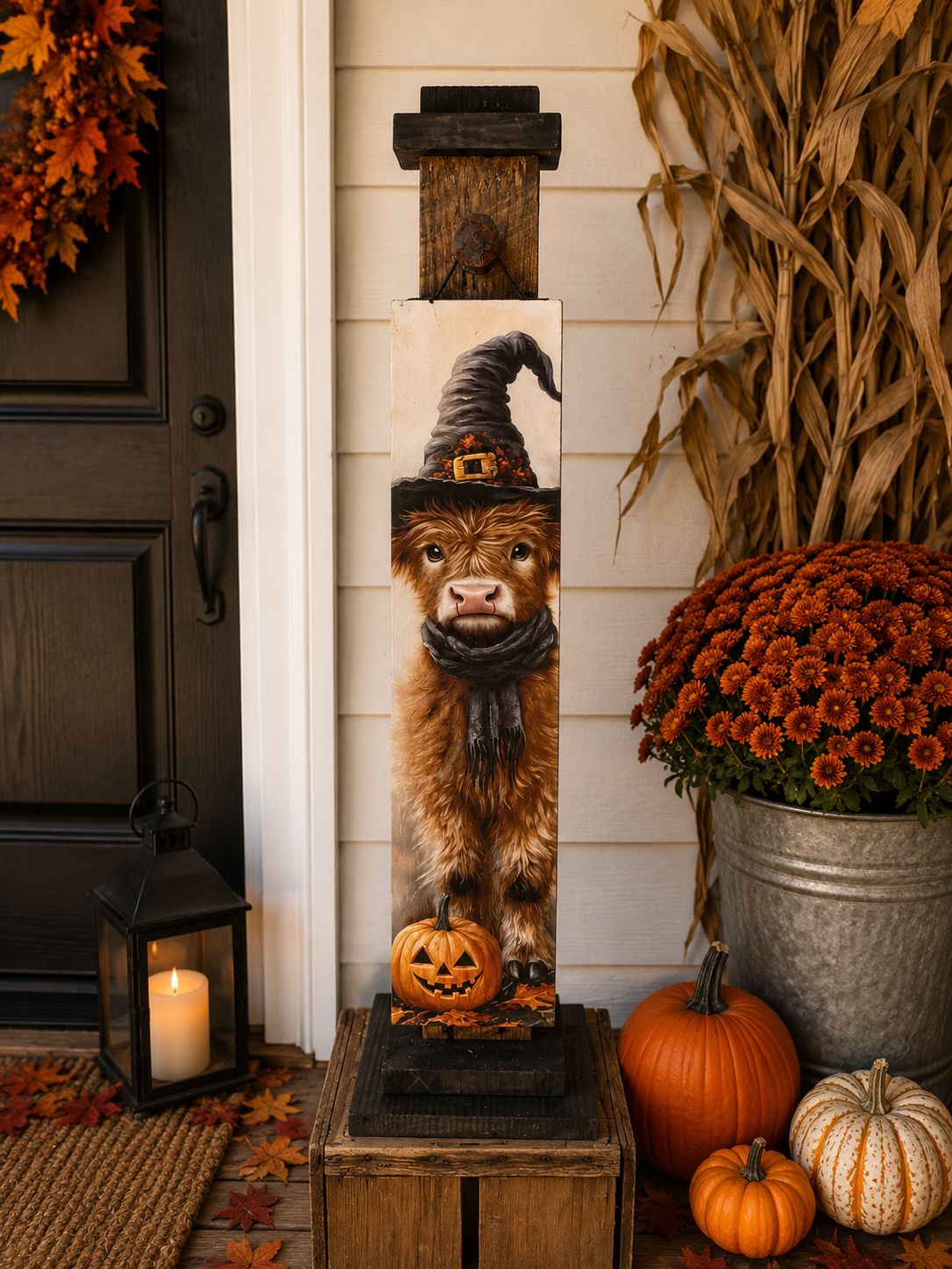 Witch Highland Porch Sign