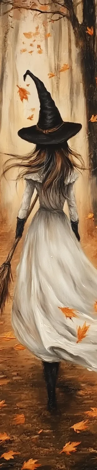 Autumn Forest Witch Porch Sign