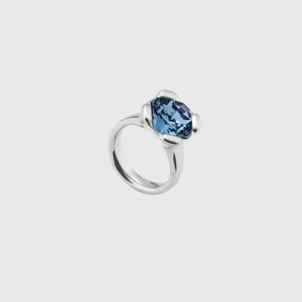Ring With Blue Crystal