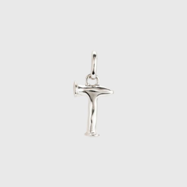 Medium "T" Initial Charm