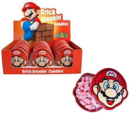 Nintendo Super Mario Brick Breaking Candy Tin