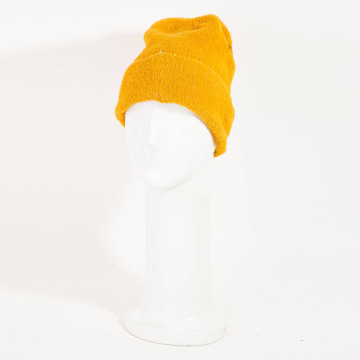 Assorted Color Fuzzy Ribbed Beanie