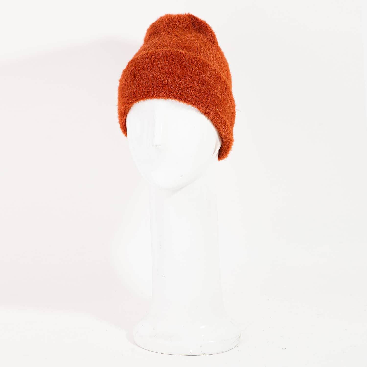 Assorted Color Fuzzy Ribbed Beanie