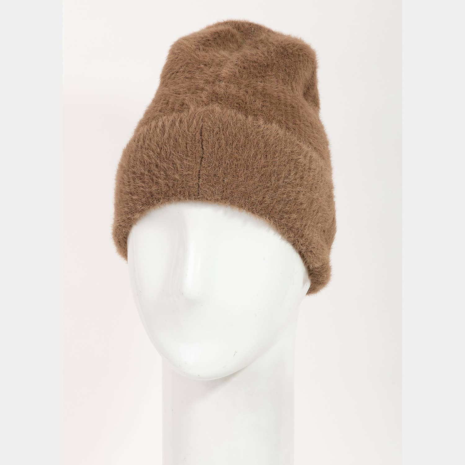 Assorted Color Fuzzy Ribbed Beanie