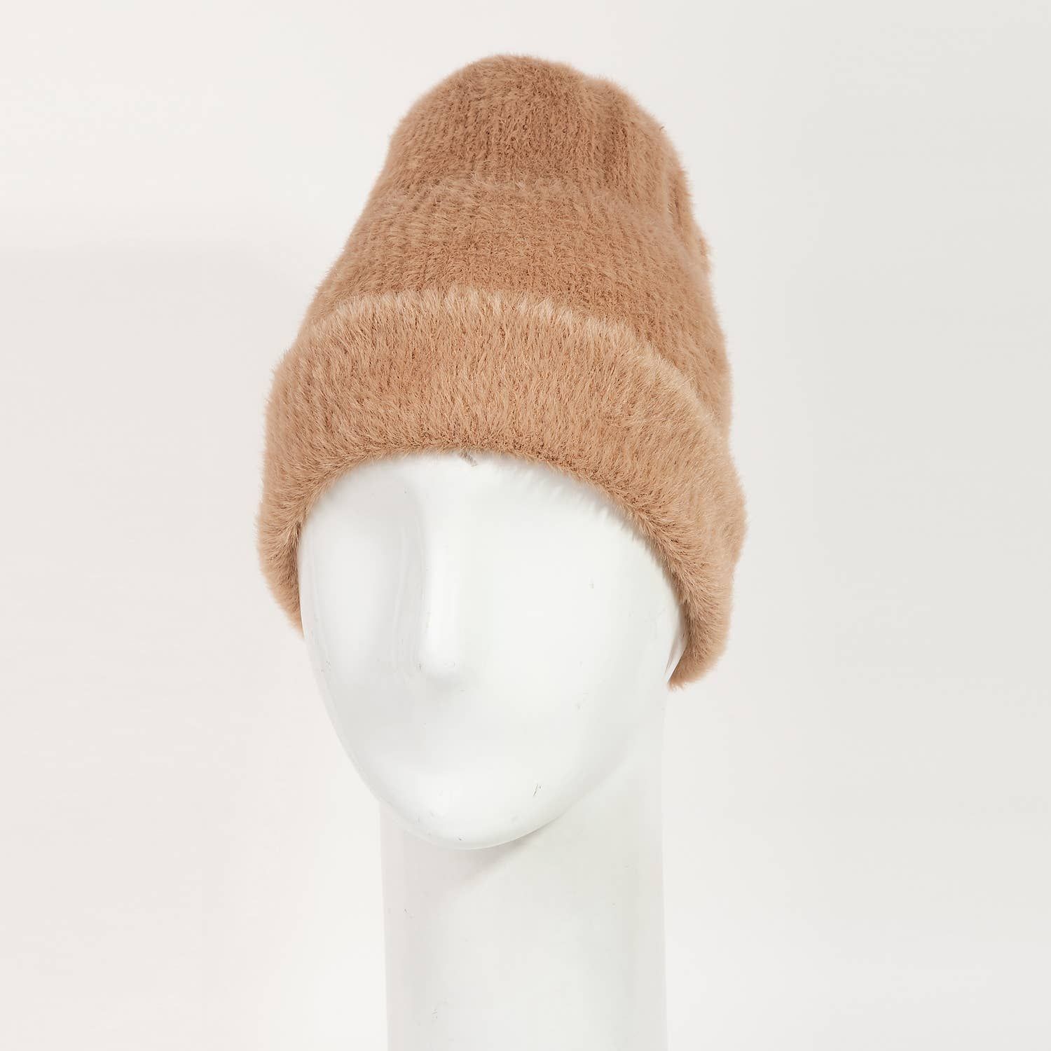 Assorted Color Fuzzy Ribbed Beanie