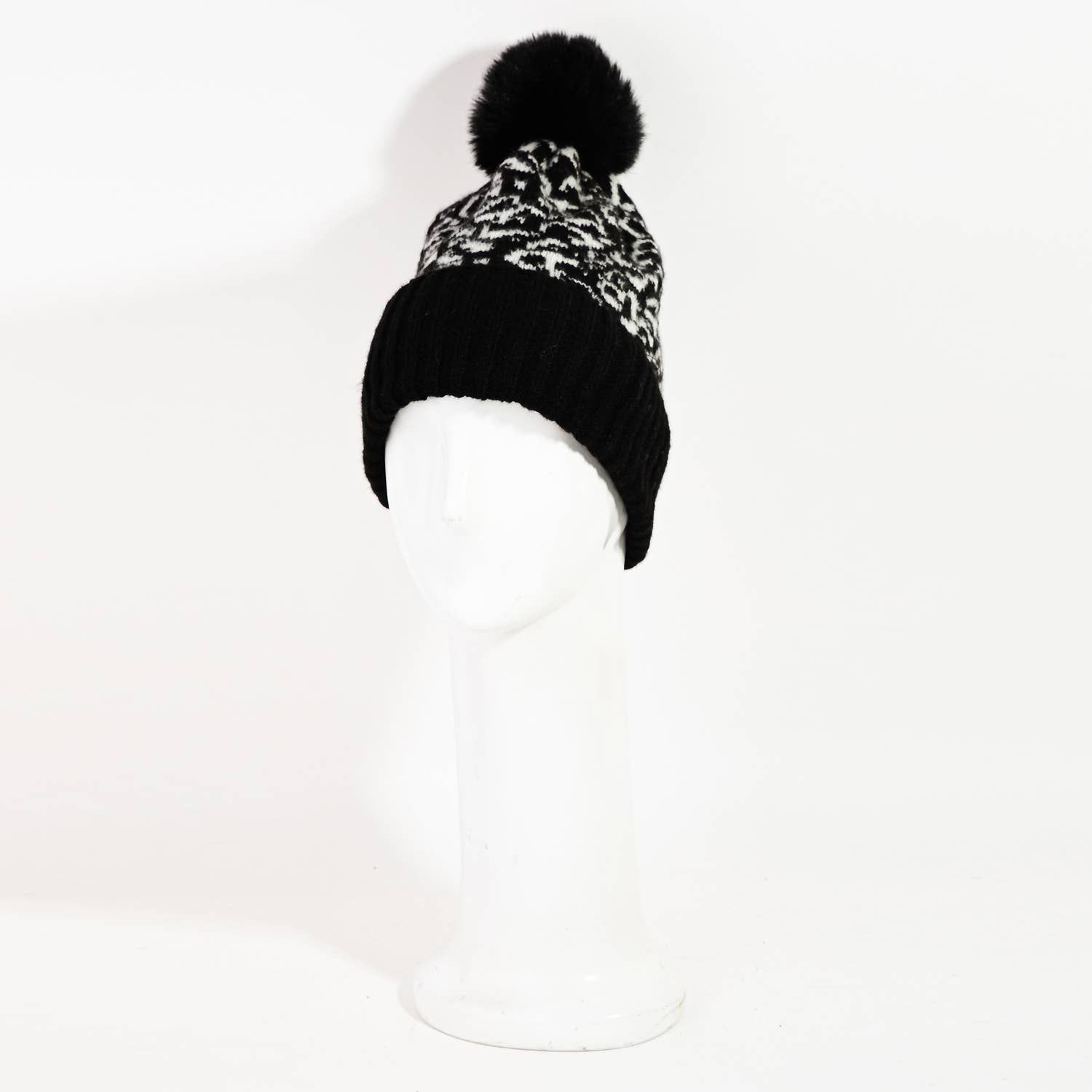 Winter Ribbed Pom Beanie