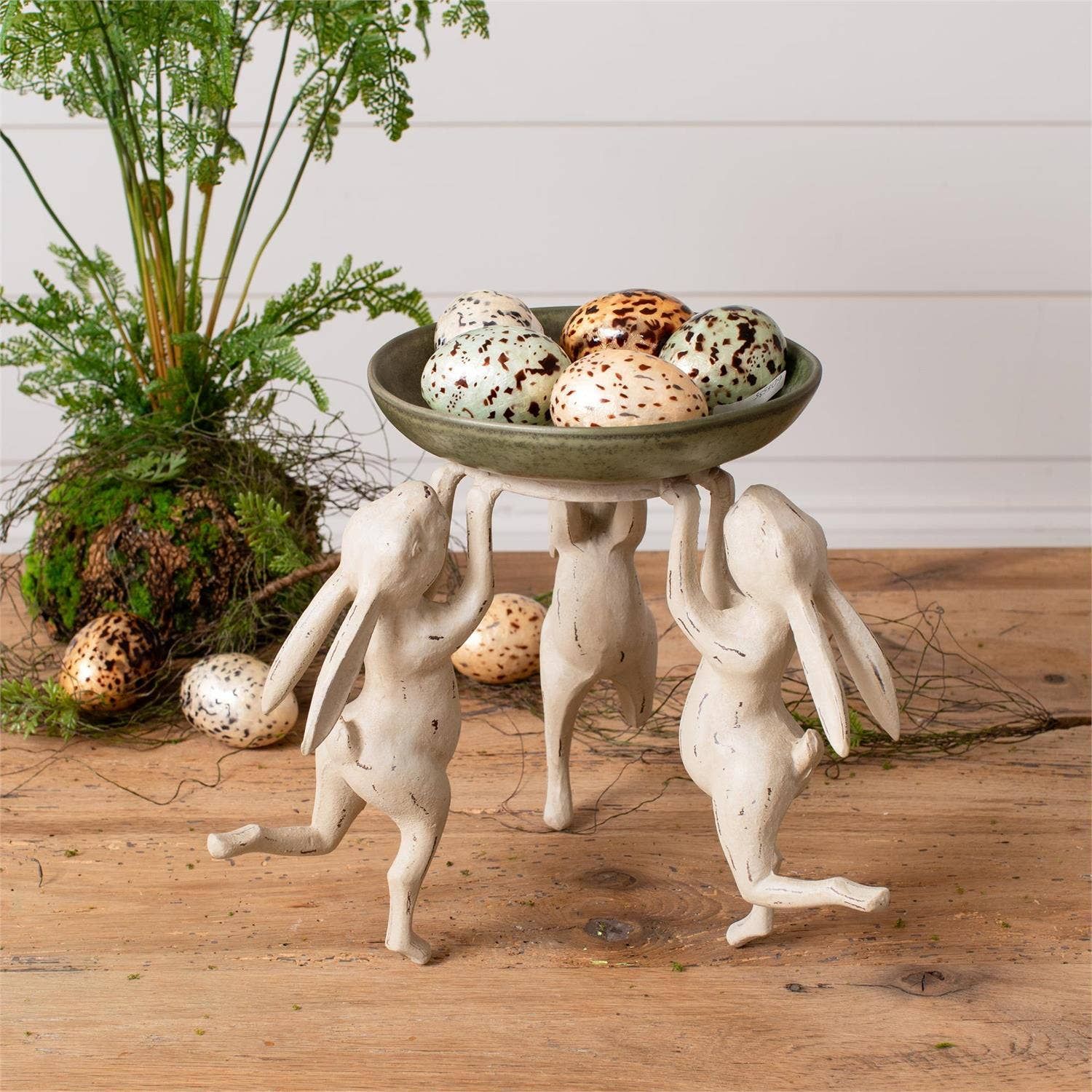 Candle Holder - Dancing Rabbits