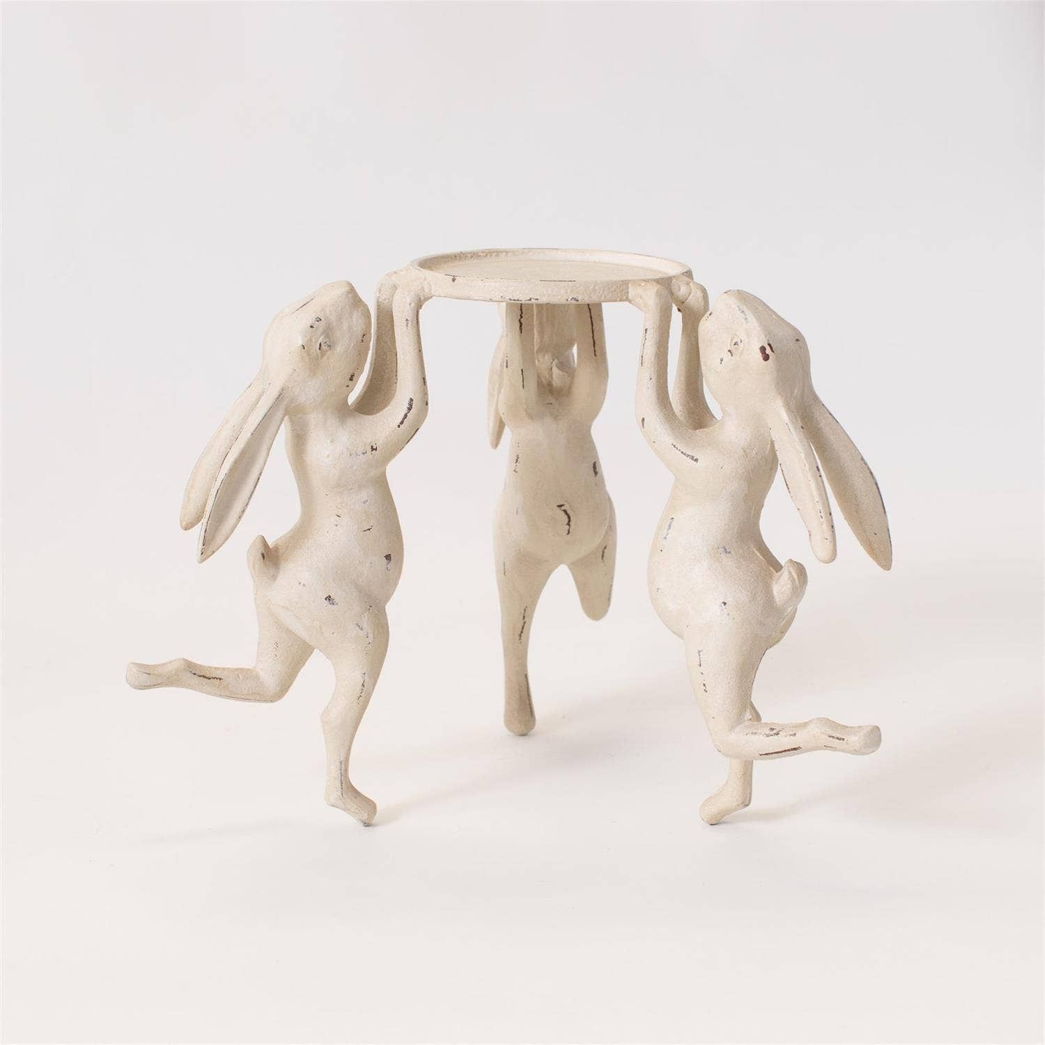 Candle Holder - Dancing Rabbits