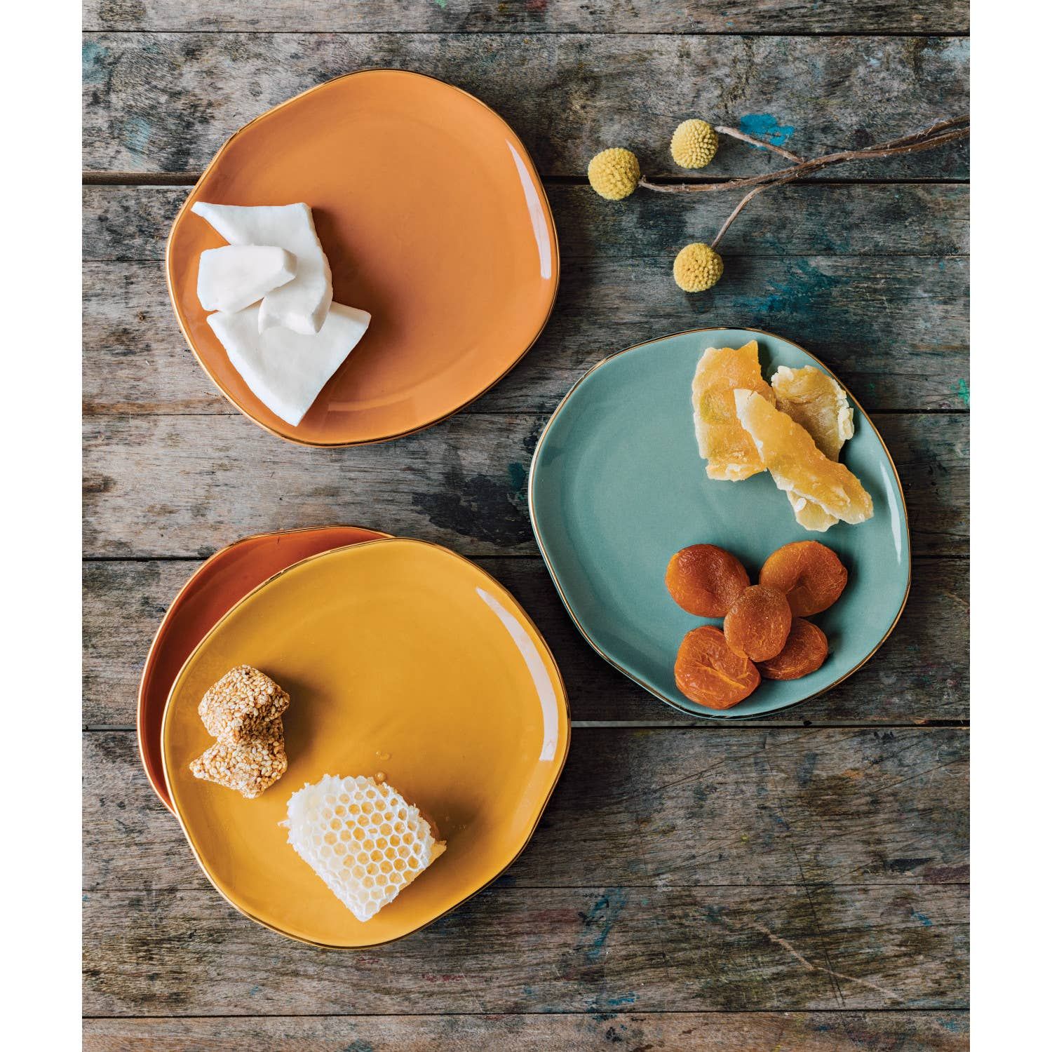 Heirloom Dune Pebble Appetizer Plates