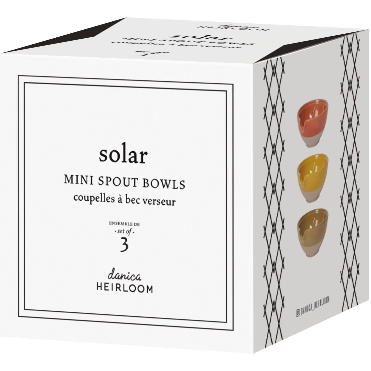 Heirloom Solar Mini Spout Bowls
