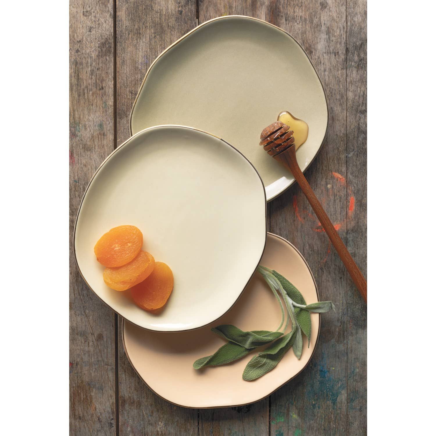Heirloom Flight Pebble Appetizer Plates