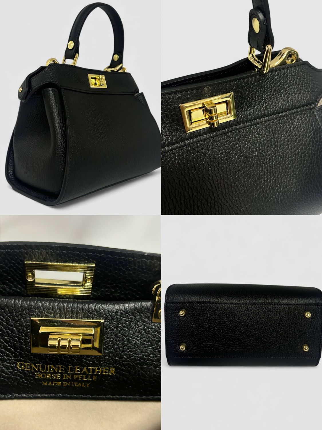 Micro Handbag in genuine leather