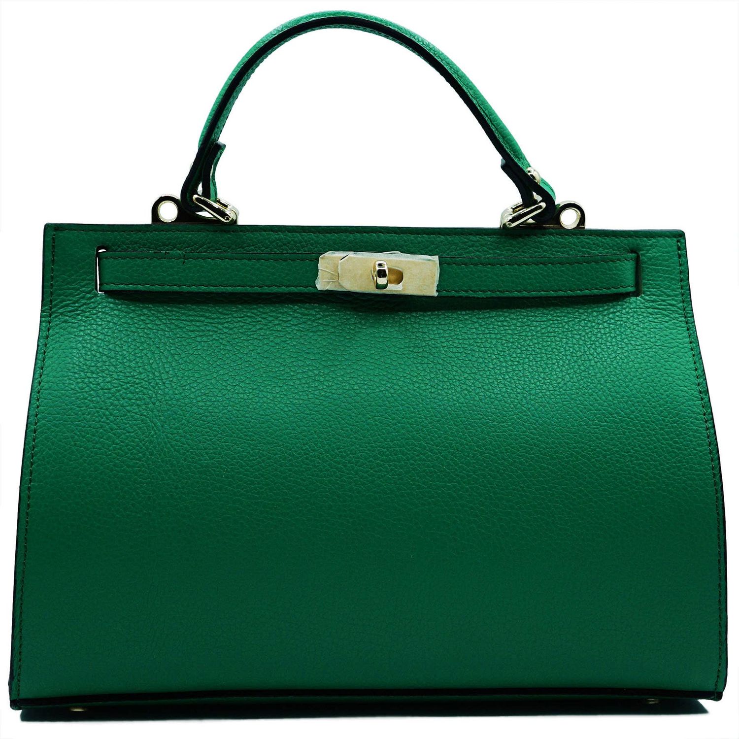 Large genuine leather handbag w/ shoulder strap