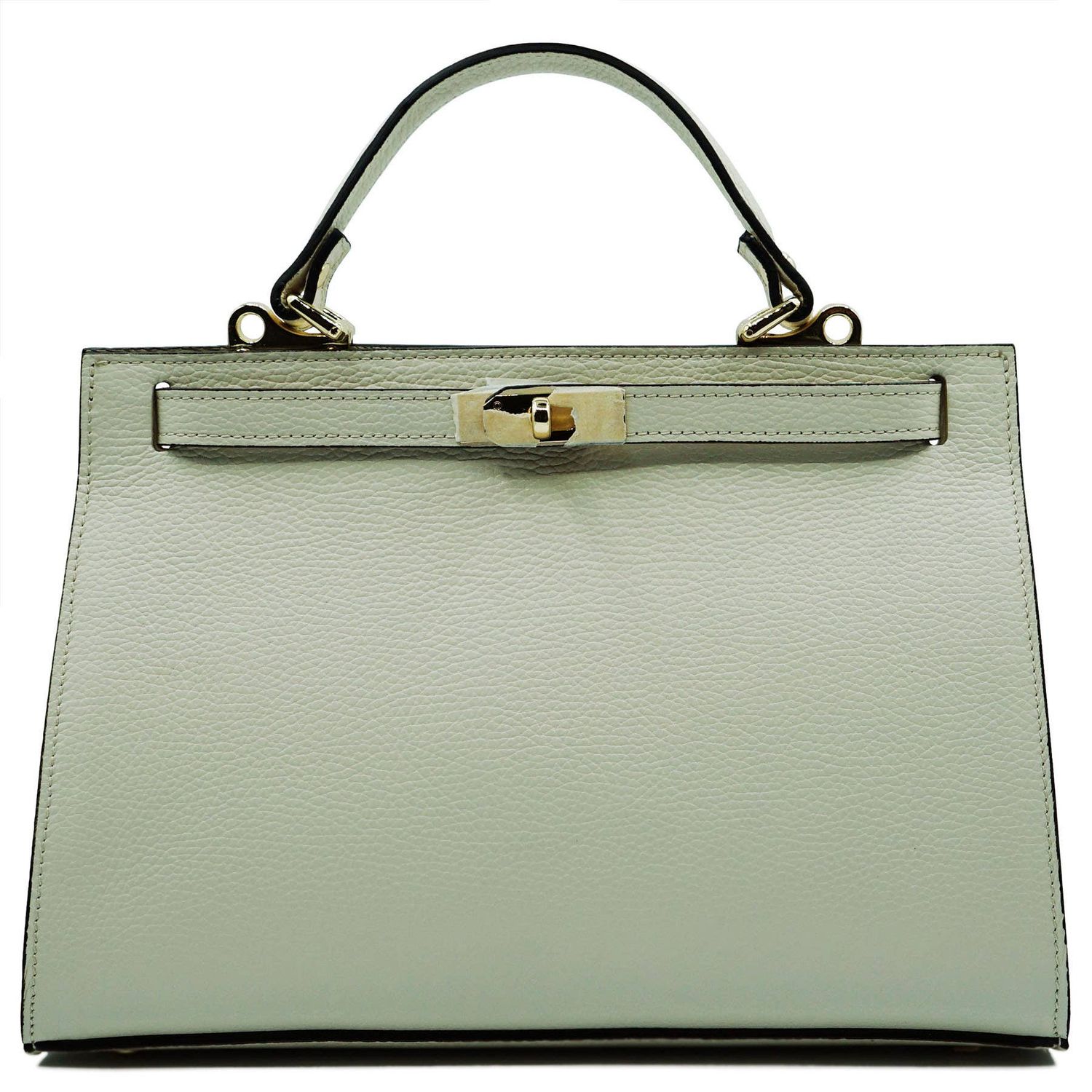 Large genuine leather handbag w/ shoulder strap