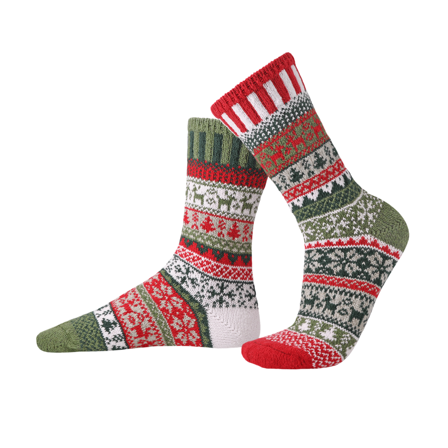 Yuletide Crew Socks, Size: Large (Women 10 - 12 / Men 9 - 11)