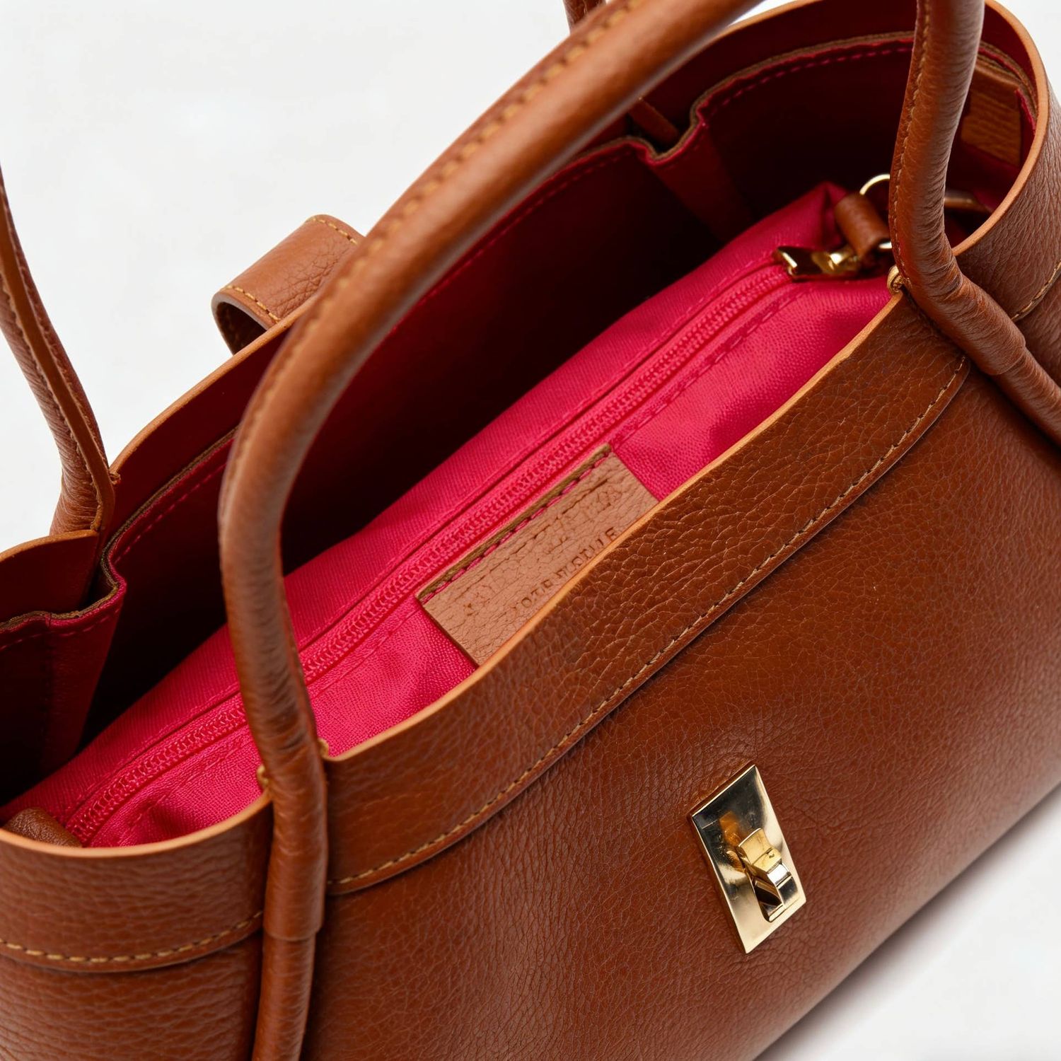 Midium Genuine Leather Bag - Cow