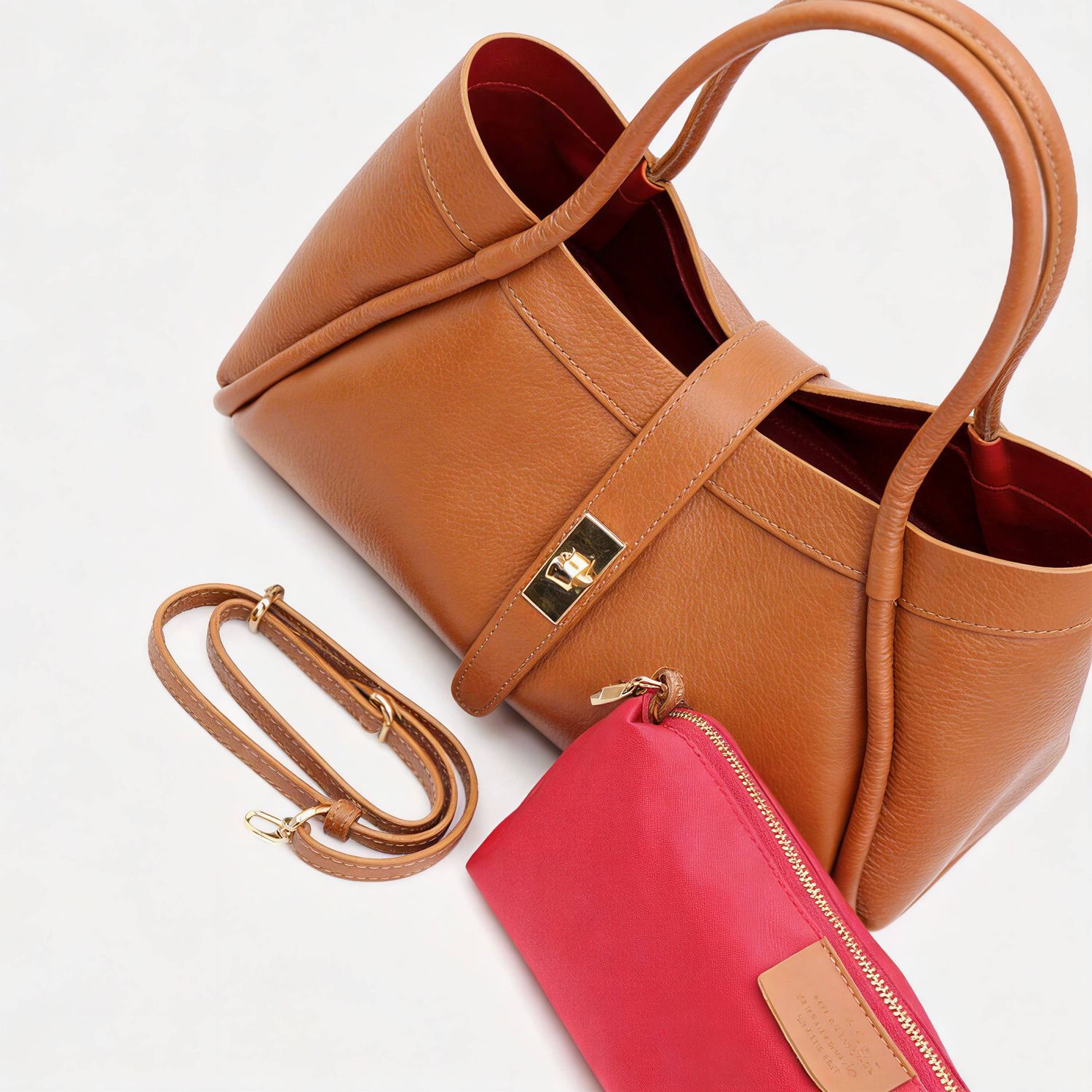Midium Genuine Leather Bag - Cow