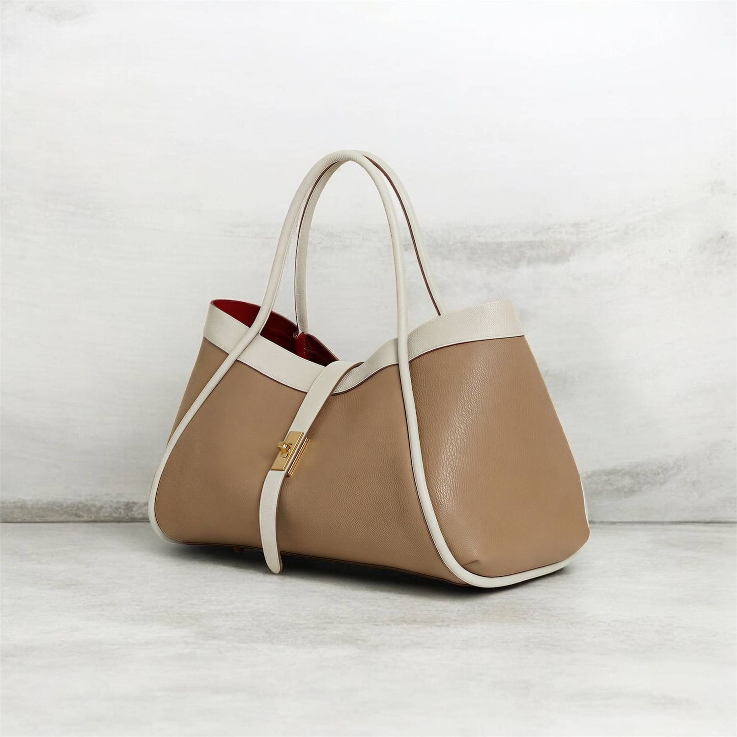 Midium Genuine Leather Bag - Cow