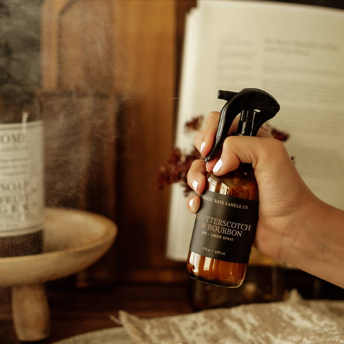 Butterscotch &amp; Bourbon Fall Room Spray