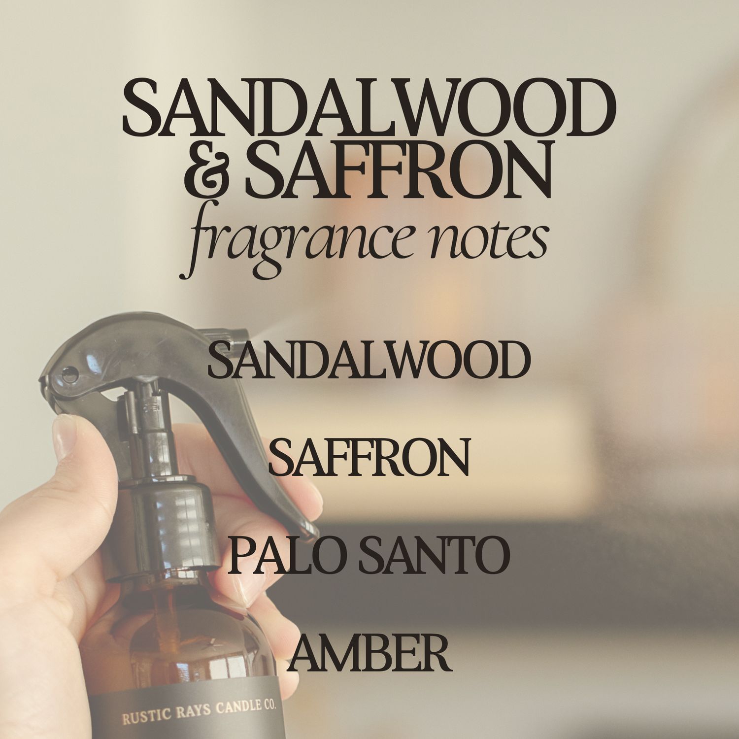 Sandalwood &amp; Saffron Room Spray