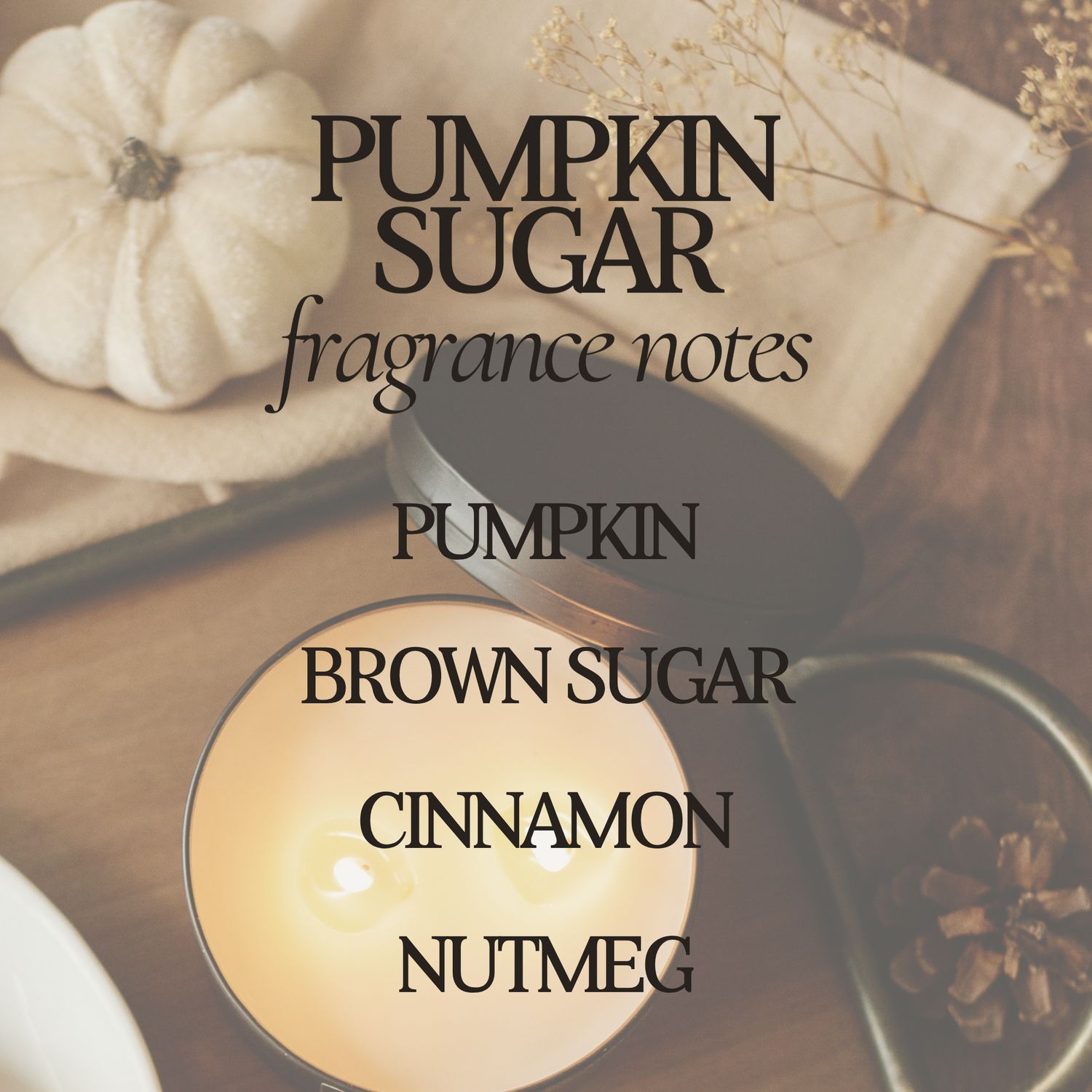 Pumpkin Sugar 9 oz Soy Candle