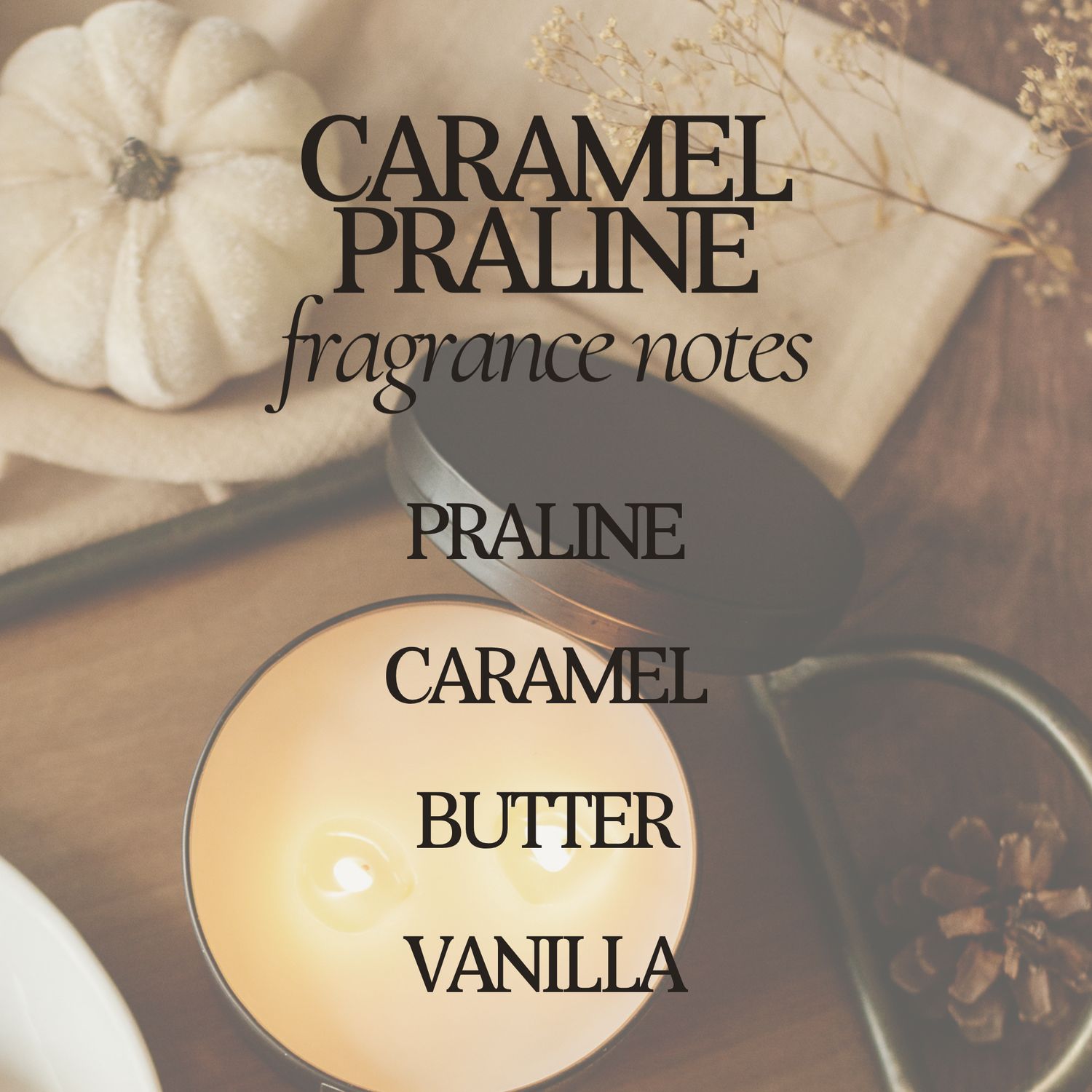 Caramel Praline 9 oz Soy Candle